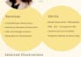 create soft botanical and nature illustrations for wellness brands and products
